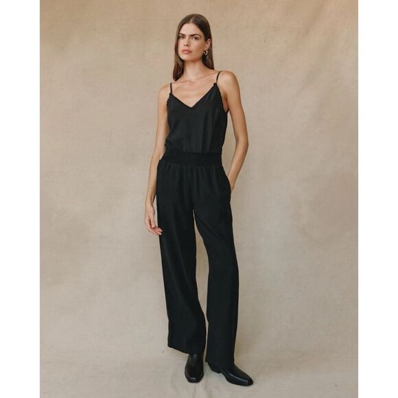 Bella Dahl Smocked Waist Wide Leg Pants - Picture 1 of 6